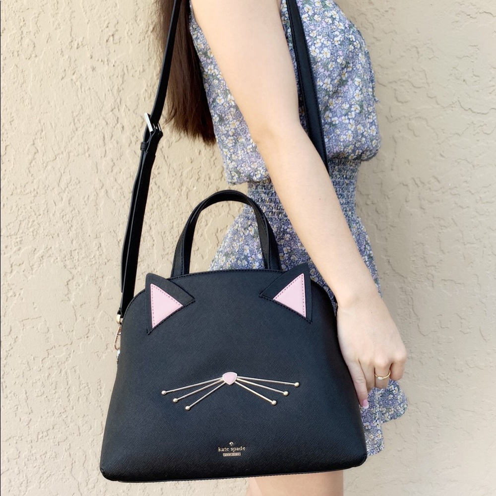 Gaby’sBags👜💕-NWT Kate Spade LARGE Cat Satchel - Picture 5 of 6